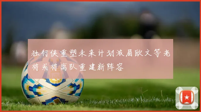 独行侠重塑未来计划浓眉欧文等老将或将离队重建新阵容